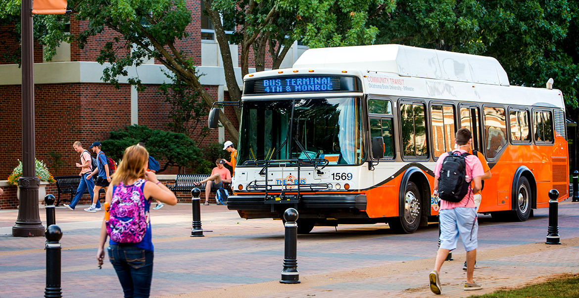 Forget taking your car everywhere. The BUS takes you to, from and around campus Monday - Friday starting at 6 a.m.