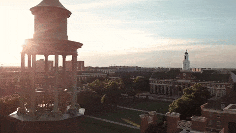 GIF featuring drone footage of OSU campus