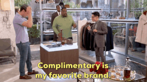 GIF of male group talking clothes