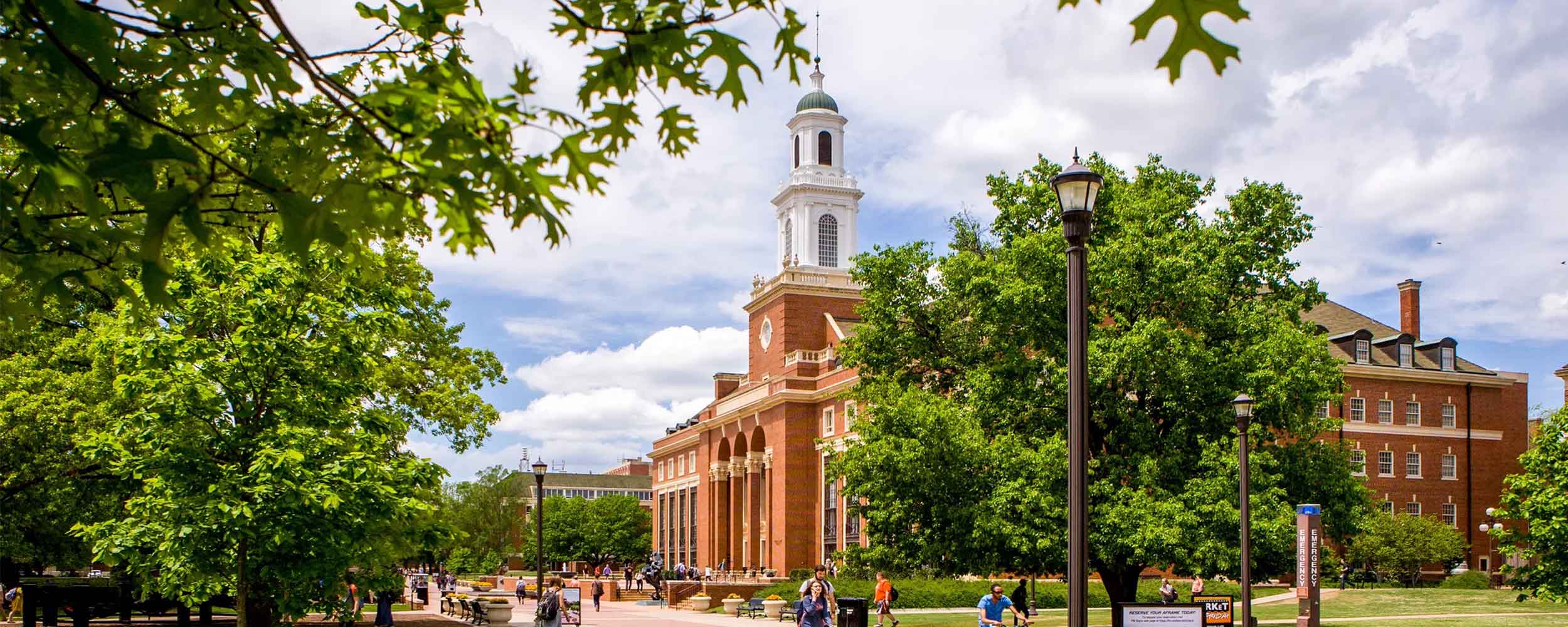 Trees and Edmon Low Library