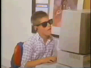 Kid dancing while studying