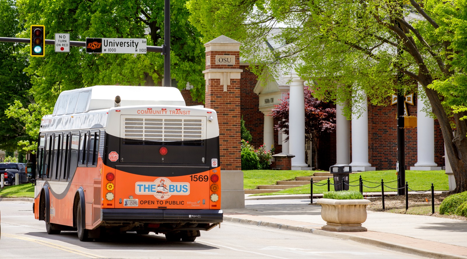 A bus on OSU campus.