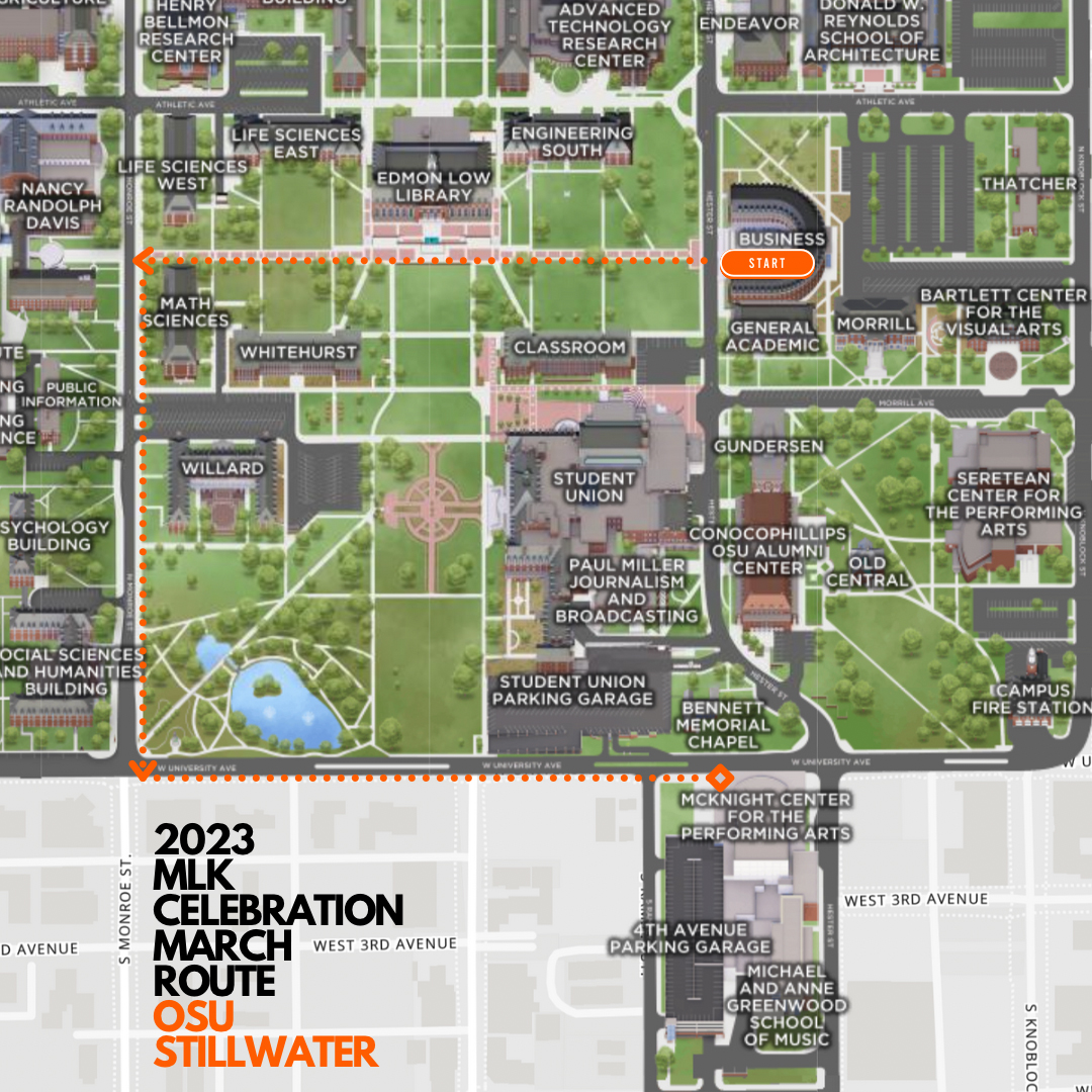 2023 MLK Day March route